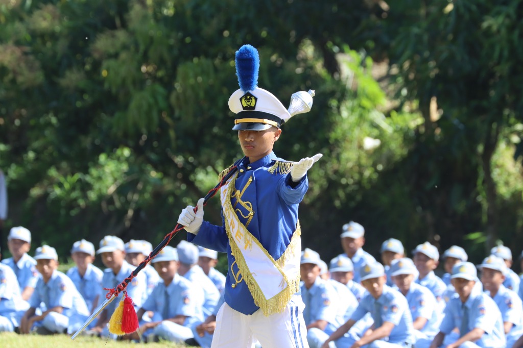 Penguatan Budaya Kerja Berbasis Ketarunaan: SMKN 1 Pleret Gelar Long March dan Pelantikan Korps Taruna Bersama Kodim 0729 Bantul